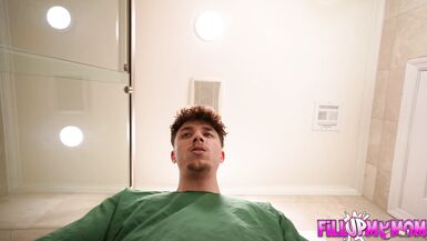 Stepmom joins in on the talking penis fun with Sydney Paige, Kaby Snow & Ethan Seeks in 3some action