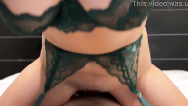 Jade Greene cheats on her husband with a hot MILF in exotic cheerleader outfit!