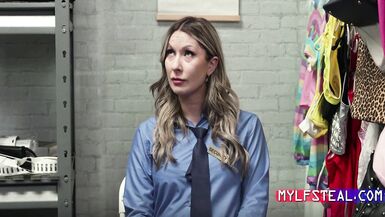 Sydney Paige gets the same treatment as a shoplifter by a cop - Jason Sarcinelli