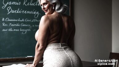 Naughty stepmom teacher teaches stepson with classroom sex lessons - 15 image