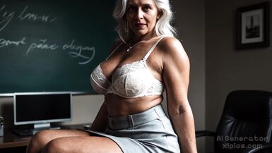 Naughty stepmom teacher teaches stepson with classroom sex lessons - 2 image
