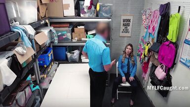 Sydney Paige hesitates before taking Jason's cock in the office