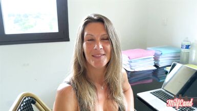 Watch Milena, the busty blonde milf, in sexy lingerie get her big tits fucked hard by Hiro Maeti - 6 image