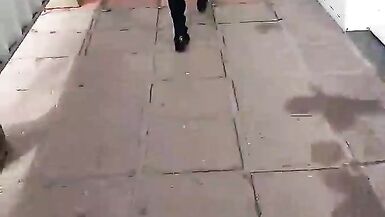 Check out this tight MILF as she walks around in pants!