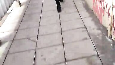 Check out this tight MILF as she walks around in pants!