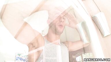 Veronica Avluv and Chris Strokes get frisky in the sun with a hot MILF