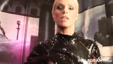 German MILF with massive tits dominates POV whipping and spanking