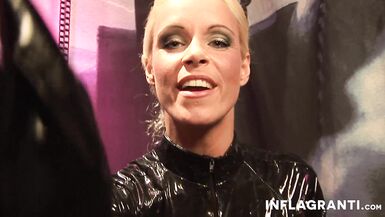 German MILF with massive tits dominates POV whipping and spanking