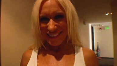 Platinium Charm & Brannon Rhodes team up to give a stunning MILF Ashley Starr a hard fuck and a juicy creampie