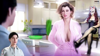 Verspielte Füchsin: MILF-Stiefmutter wird beim Zocken richtig wild