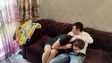 Stepmom Alina Tumanova picked out a sexy dress & fucked hard in homemade sex party with Nick & Alina - 8 image