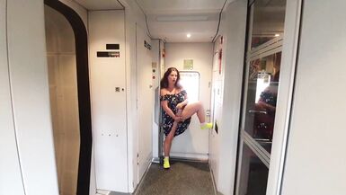 Watch ExpressiaGirl & ExpressiaBoy get naughty on a public train - 13 image