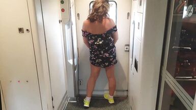 Watch ExpressiaGirl & ExpressiaBoy get naughty on a public train - 14 image