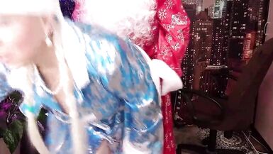 AimeeParadise and Peter Stone get wet and wild with a Christmas cosplay party