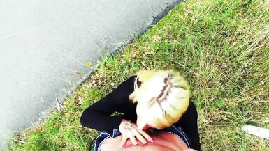 Fit XXX Sandy gets a rough outdoor fuck in German housewife POV