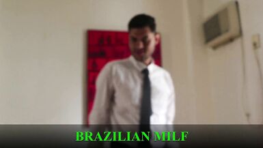 Mya Milf gets her tight ass eaten out by young man while paying her rent