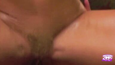 Brett Rockman gets a rough spanking from her principal & takes a hard pounding in her tight pussy