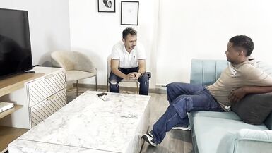 Watch Melany Latina & EnmDiamond get their tight holes drilled by a real cock while their hubby watches - 1 image