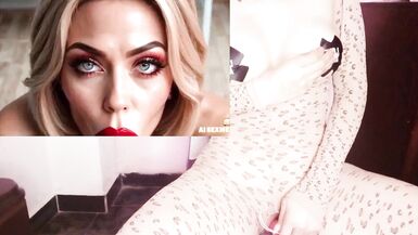 Watch a stunning MILF expertly pleasure herself with a creampie surprise