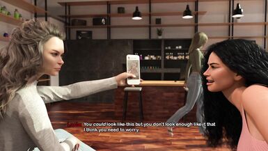 Yuri finally gets her tenant's kiss in Bimbo Dream #37 - The Big Tits Anime Game