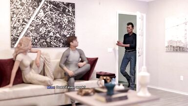 Yuri finally gets her tenant's kiss in Bimbo Dream #37 - The Big Tits Anime Game