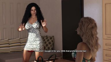 Yuri finally gets her tenant's kiss in Bimbo Dream #37 - The Big Tits Anime Game