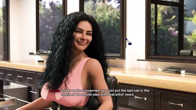 Yuri finally gets her tenant's kiss in Bimbo Dream #37 - The Big Tits Anime Game