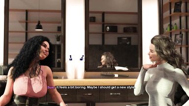 Yuri finally gets her tenant's kiss in Bimbo Dream #37 - The Big Tits Anime Game