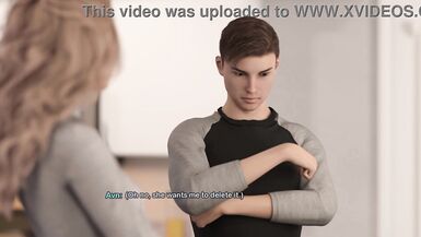 Yuri finally gets her tenant's kiss in Bimbo Dream #37 - The Big Tits Anime Game