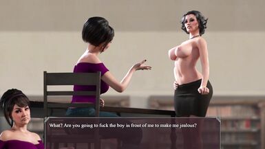 MILFs safadas têm os buracos apertados preenchidos numa suruba 3D selvagem com gozada e creampie