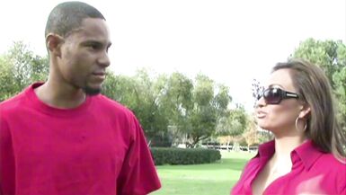 Claudia Valentine gets her tight MILF pussy drilled by black studs