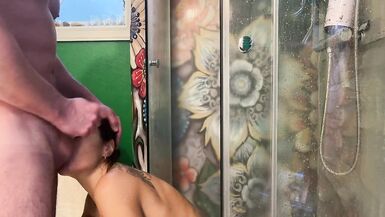 Watch Angelina Love tease her husband with her huge natural tits & get pounded hard in the shower - 8 image