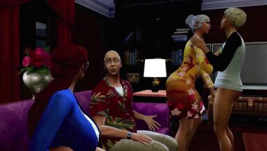 Naughty milf with a huge ass in a cartoon gets a massive black dick in her mouth - 3 image