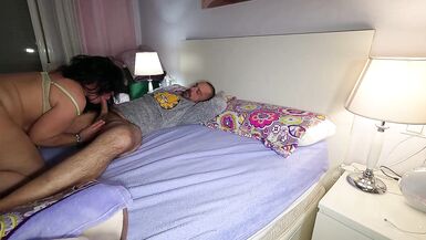 Hot MILF shares bed with her hairy pussy-loving mother-in-law and gets a creamy surprise - 4 image