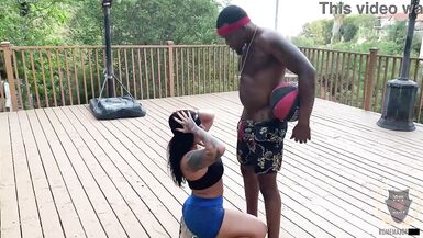 Monica Santhiago enjoys a steamy poolside romp with Rome Major