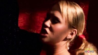 Watch Carly Parker get a big surprise from Paul Chaplin as she flaunts her stunning fake tits and takes his hard cock from behind