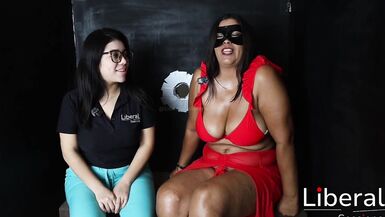 Interview with a busty MILF Marina and Mario, two amateur gloryhole interviewees