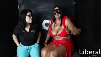 Interview with a busty MILF Marina and Mario, two amateur gloryhole interviewees