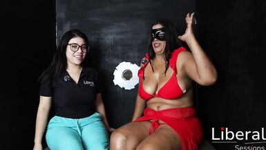 Interview with a busty MILF Marina and Mario, two amateur gloryhole interviewees