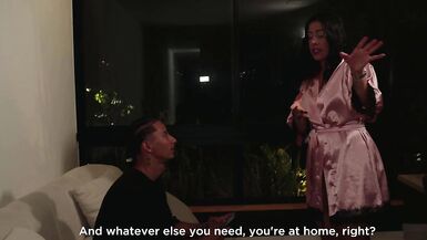 My neighbor's hot MILF flirts with me in the elevator, so I pay her a visit for some innocent fun.