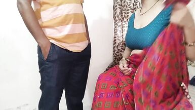 Stepmom Sonu's angry mood lifts with hot MILF Hunter's creampie - xxx hindi audio - 2 image