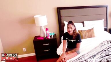 Sienna Harper & Muscle Jock take turns fucking deep in interracial doggystyle