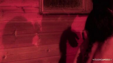 Jodie James gets her big tits and shaved pussy pounded in doggy style by Demetri XXX