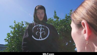 Penny Archer's Pervy Young Neighbor Gives Her a Wild BJ & Cums in Mouth