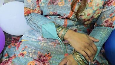 Priya and Arsal's steamy step-sister valentine - a big-titted bisexual wife with shaved pussy and tight pussy