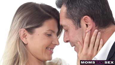 Gina Gerson seduces stepson with deepthroating & takes his load in her mouth