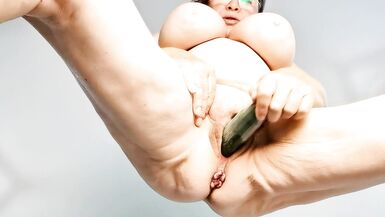 Pink Pussy enjoys kinky solo play with her natural tits and dirty talk toy