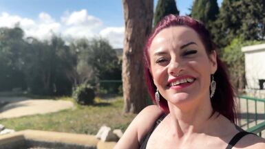 Petite French MILF Sally Lys and her two friends get wild in a hot threesome with Juan Demesa