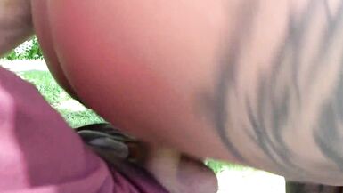 German MILF Bodo Froto takes risky outdoor doggystyle pounding with her hot blonde friend Mia Blow - 12 image