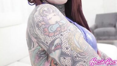 Redhead Beauty Tiger Lilly's pussy stretched to the max by black monster cock